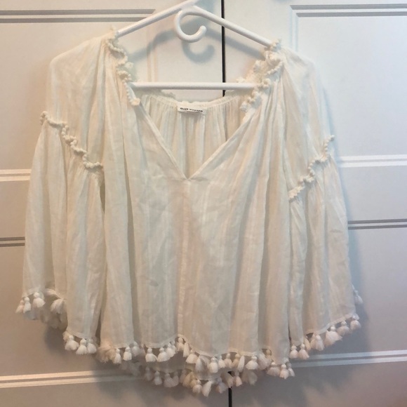 Club Monaco Tops - Club Monaco White Boho Top.